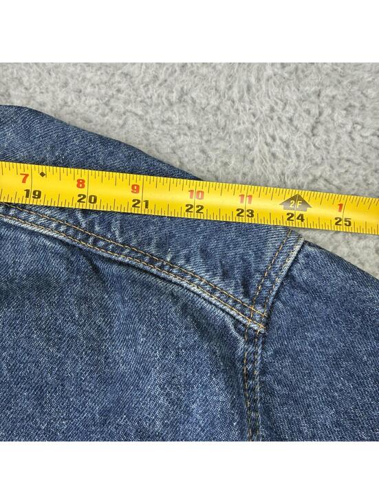Vintage Marlboro Country Store Denim Trucker Jacket Mens XL 90s Tobacco Promo - Picture 8 of 15